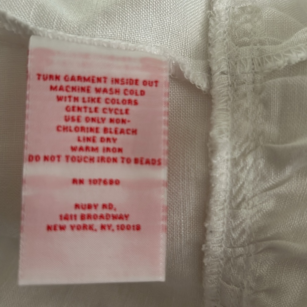 Ruby Rd Excellent Condition White Zip Up Size 12 - image 5